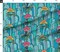 Bold Floral Abstract Geometric Stained Glass Blue Green Pink Yellow Flowers Custom Printed Fabric by Spoonflower Various Fabrics by the Yard or Fat Quarter